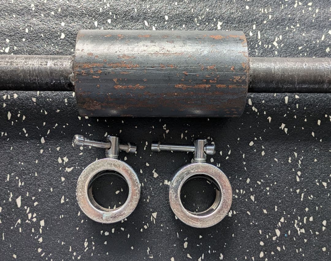 太いハンドルダンベルシャフト ［握力］ カラー付き