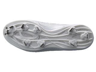 久保田スラッガー スパイク 樹脂底 金具 D-009W 25.5cm ホワイト