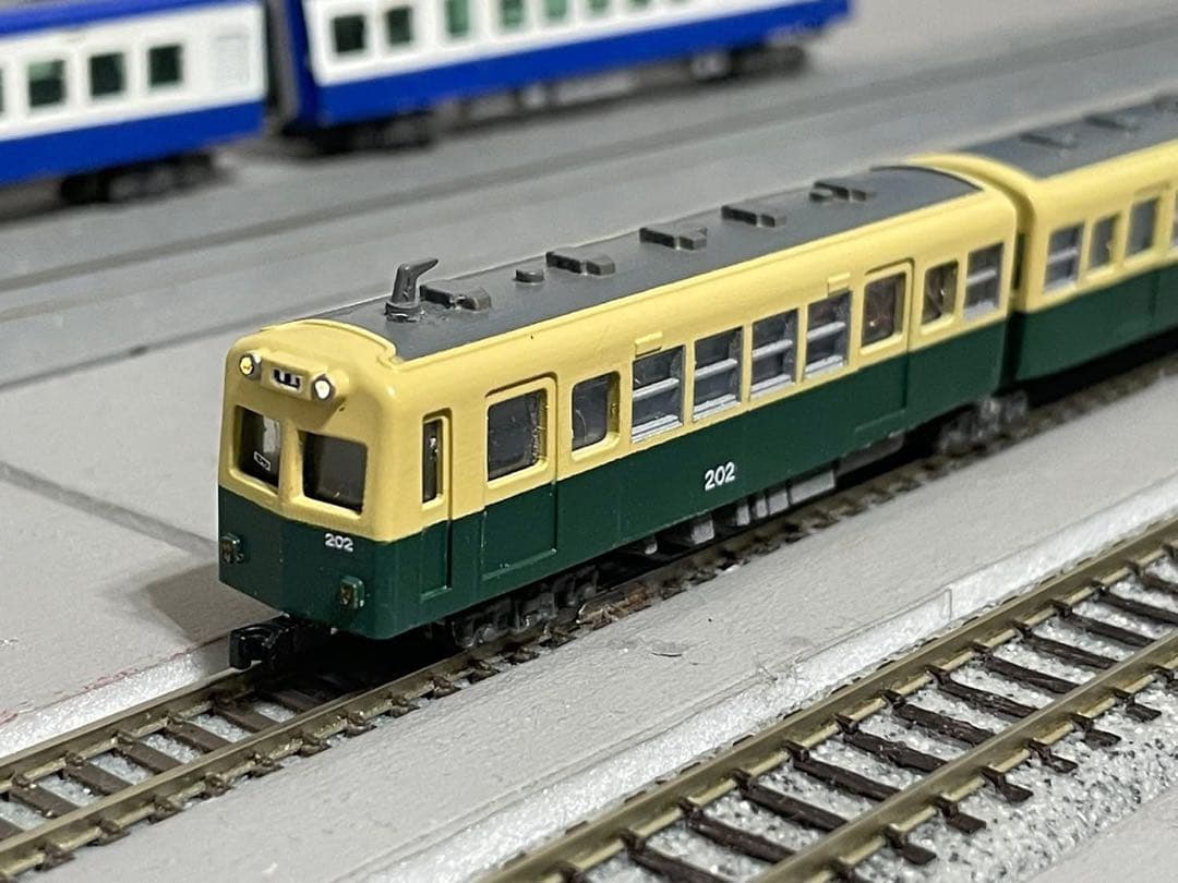 Nナロー三岐北勢線K77編成 ヘッド＆テール点灯、室内灯付き