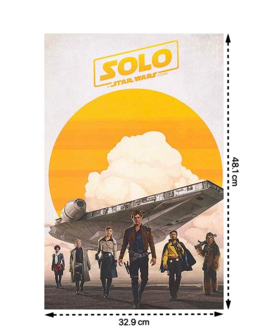 *枚数限定*映画館用片面印刷ポスターUS版: ハンソロ スターウォーズストーリー