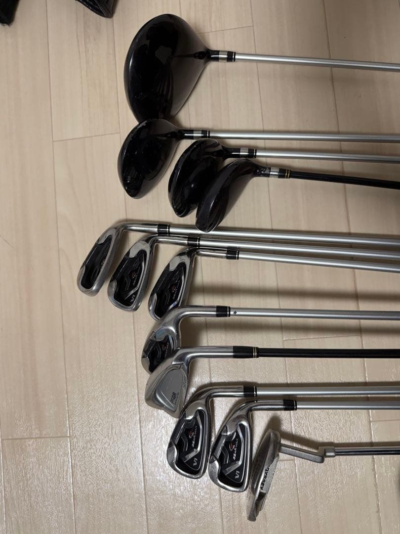 キャディーバッグ　ゴルフバッグ　クラブ12本セット　初心者向け　中古　特典付き