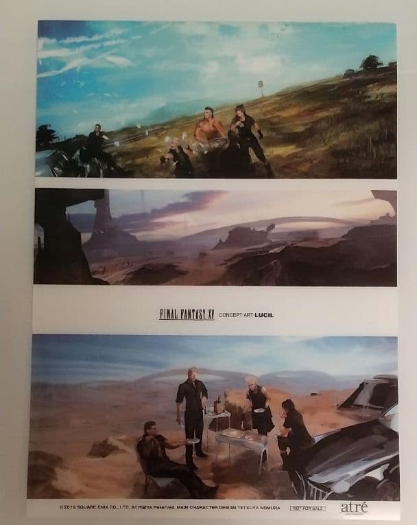 【非売品】FFXV ×アトレ秋葉原 抽選会参加賞コンセプトアート・クリアポスター