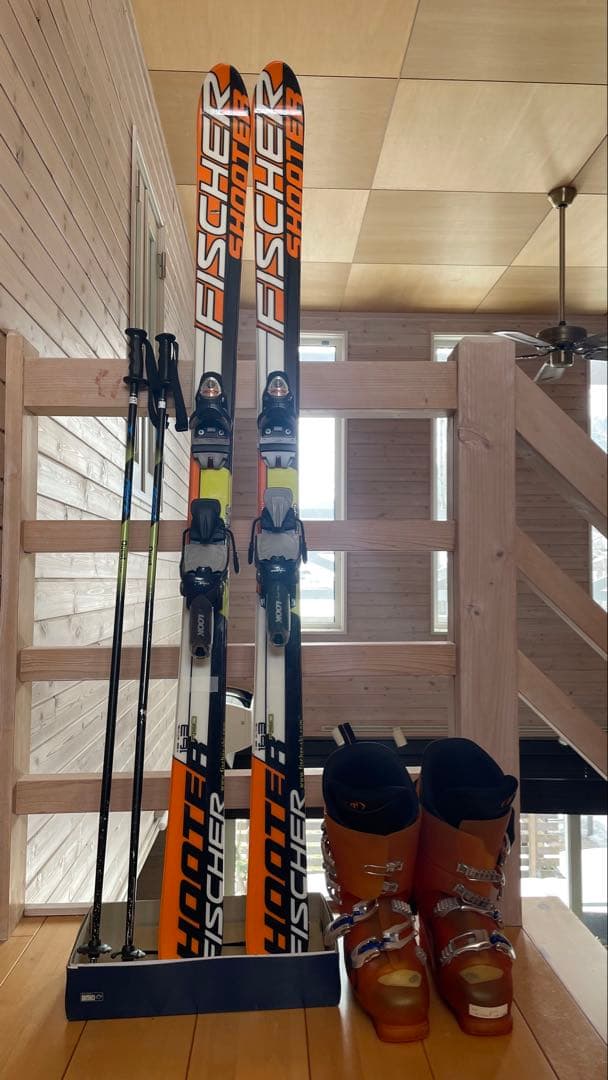 カービングスキー板フィッシャー大人163cmセットFISCHERジュニアオレンジ