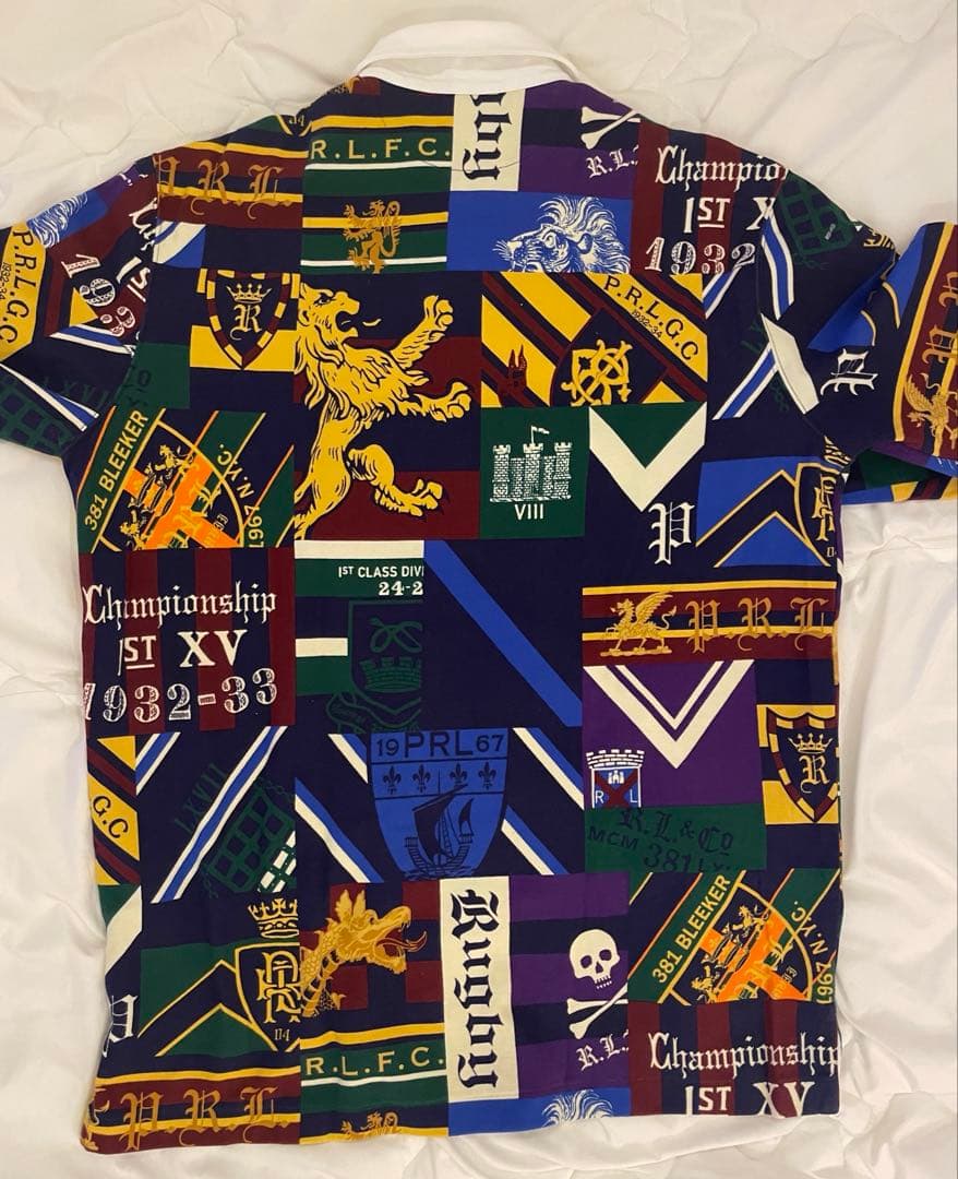 ラグビー 多色柄 ラガーシャツ