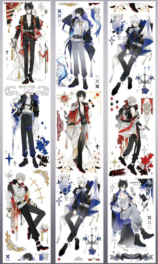 人物マステ　13本　まとめ売り