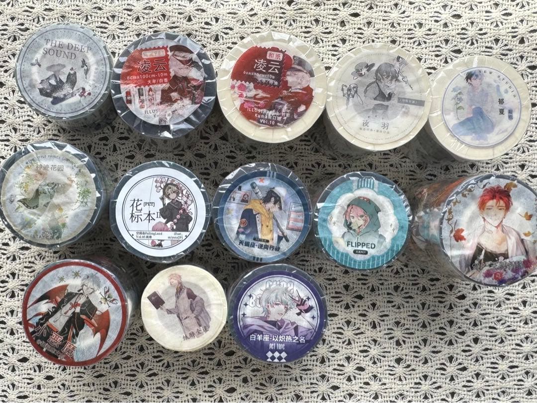 人物マステ　13本　まとめ売り