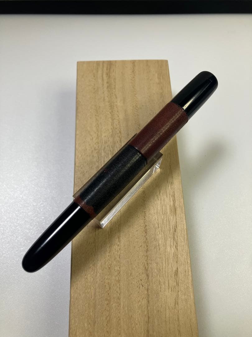 大橋堂　OHASIDO　乾漆塗仕上げ　赤富士　大型　B-nib　万年筆