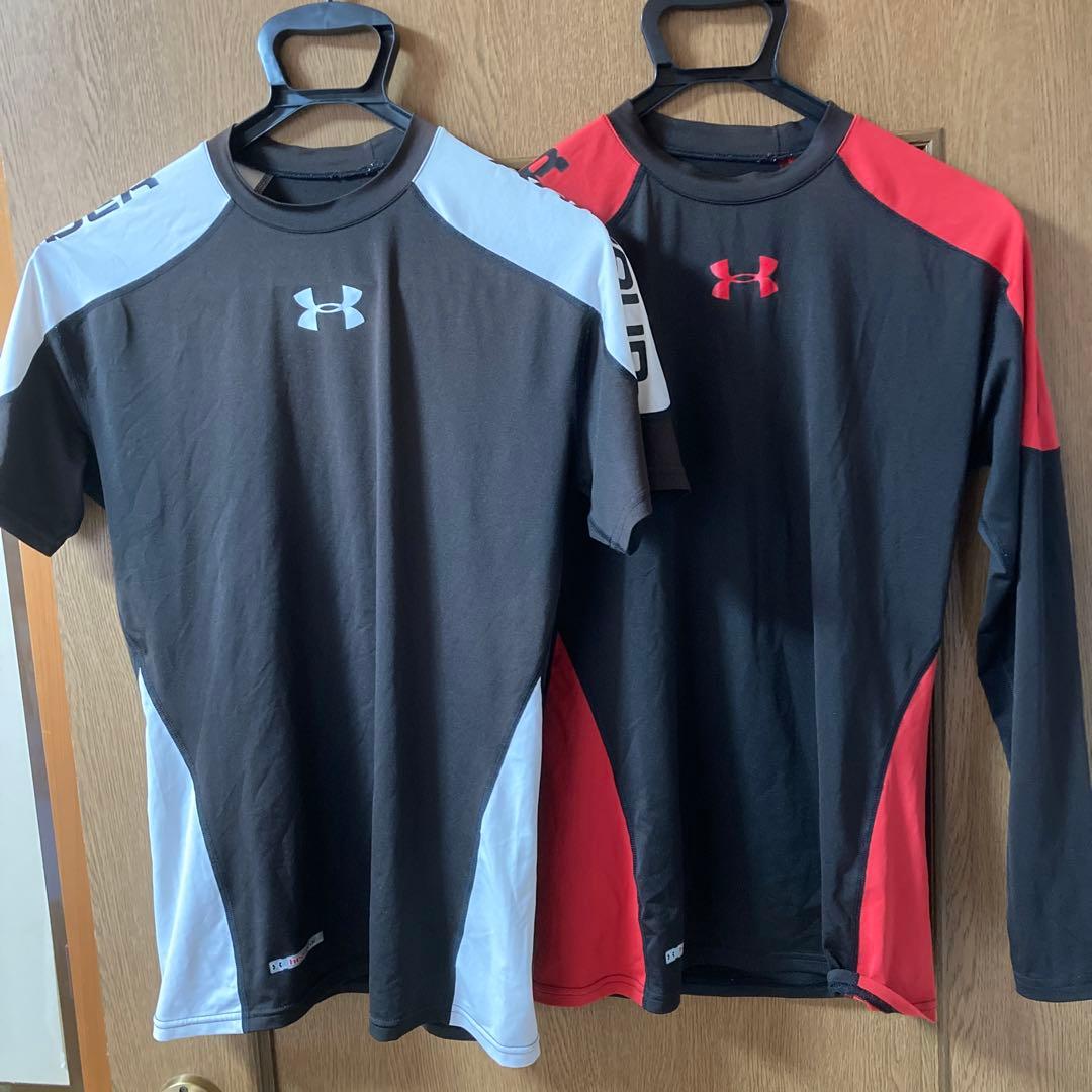 アンダーアーマ、ゴルフ、ヒートギア、 X L、長袖、半袖、2枚、人気モデル、配色