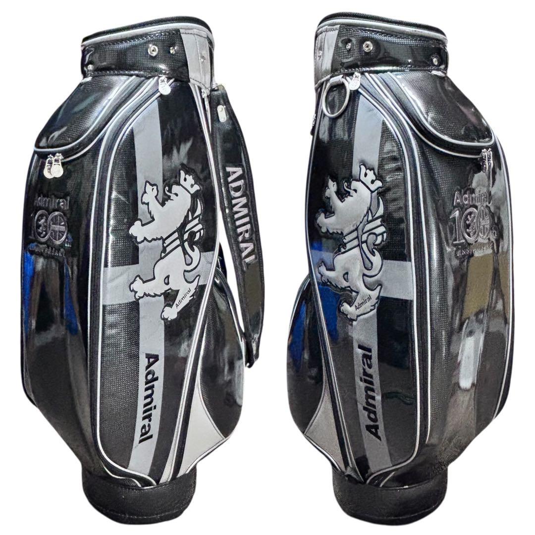 Admiral アドミラル キャディバッグ 9.5型 ブラック×シルバー