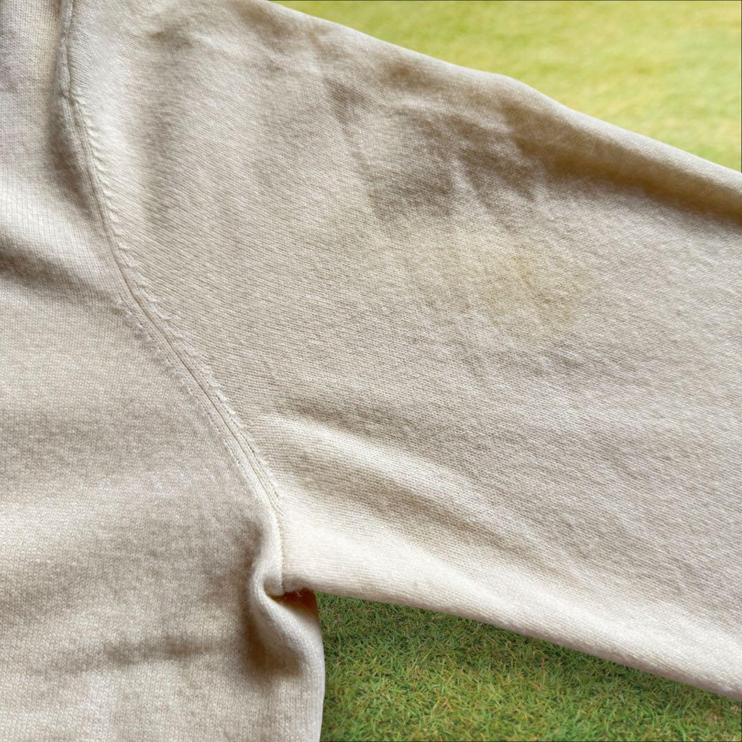 カシミヤ100% パーリーゲイツ　ニット　セーター　6 XL 白　アイボリー