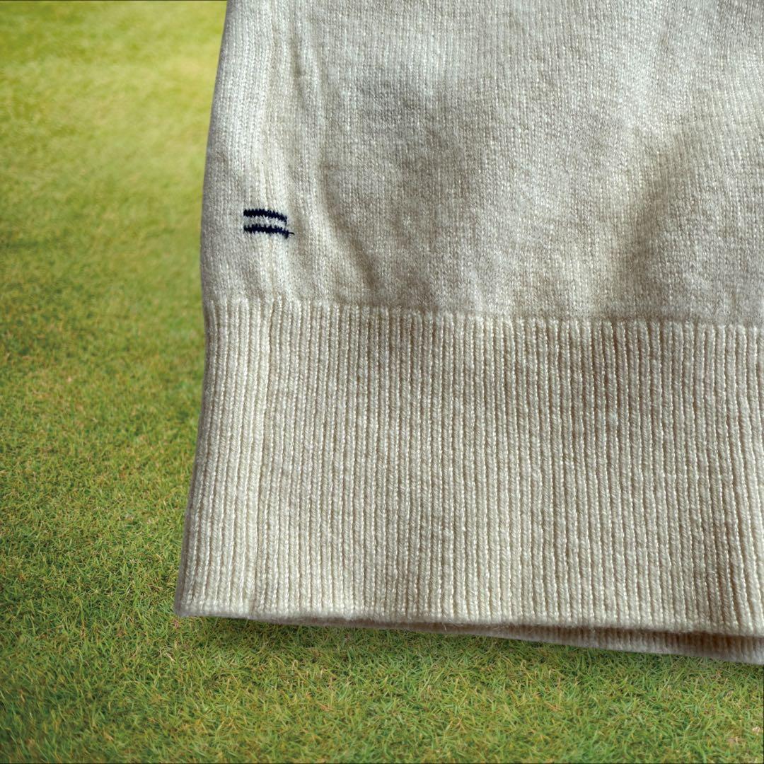 カシミヤ100% パーリーゲイツ　ニット　セーター　6 XL 白　アイボリー