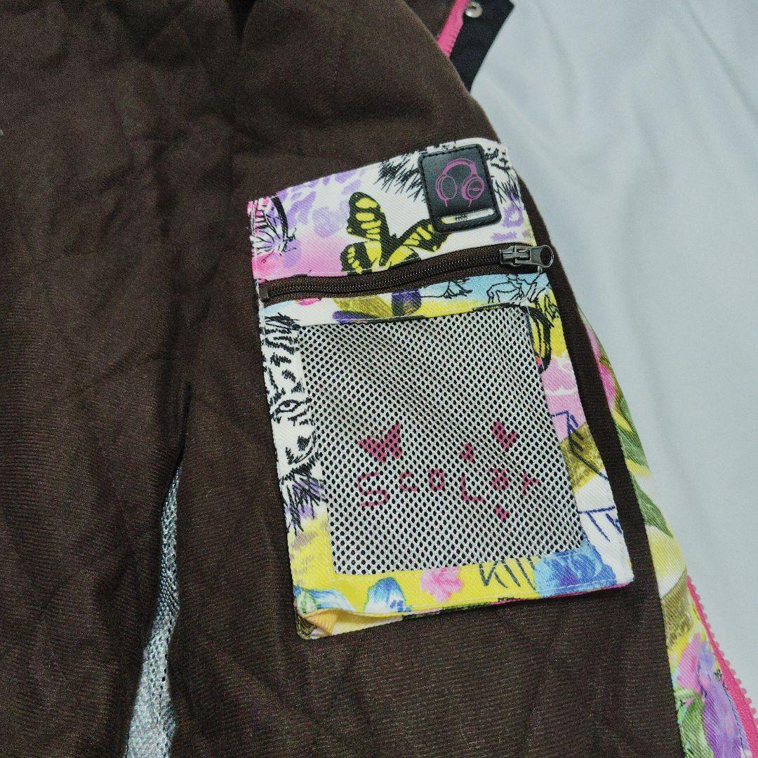 ScoLar　スカラー　スノボウェア　上下セット　レディース　S　総柄