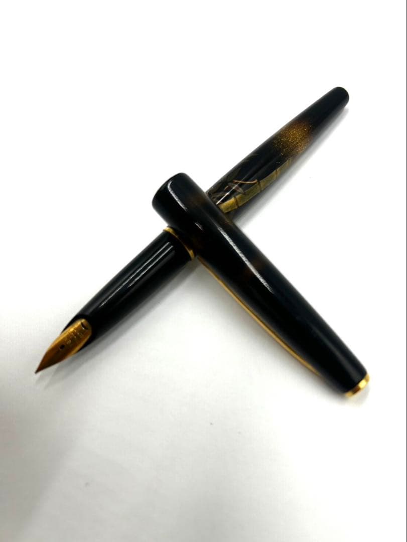 PILOT パイロット 万年筆 ビンテージ 蒔絵 『竹』 國光會 ペン先18K