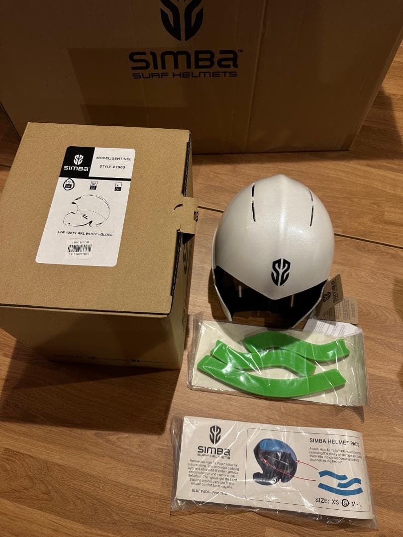 サーフィン・ボディボード Simba surf helmet - White - Size L