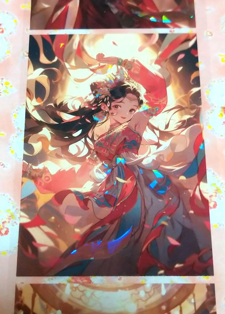 J870＃莞尔一笑舞倾城(贝壳光)紫袖烟切り売り海外人物女の子AIマステ