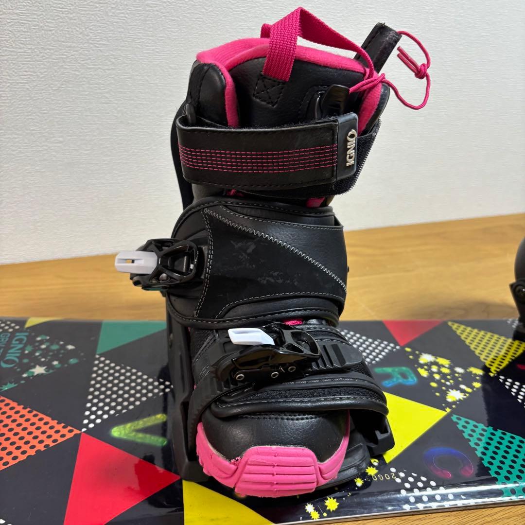 キッズ　　ジュニア IGNIO 120cmスノーボード 22cmブーツ付き