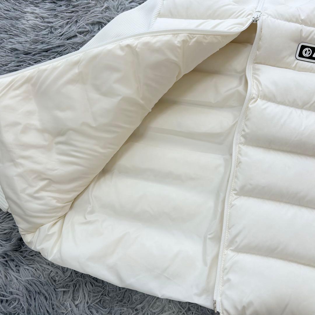 新品　CPG GOLF ダウンジャケット　ニット　ブルゾン　オフホワイト　2