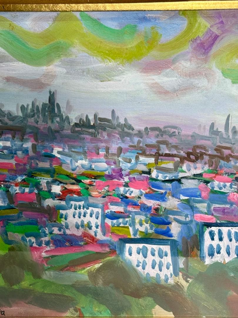 ケ*ん様 #藤田謹三「マルトル展望」1969年 油彩画