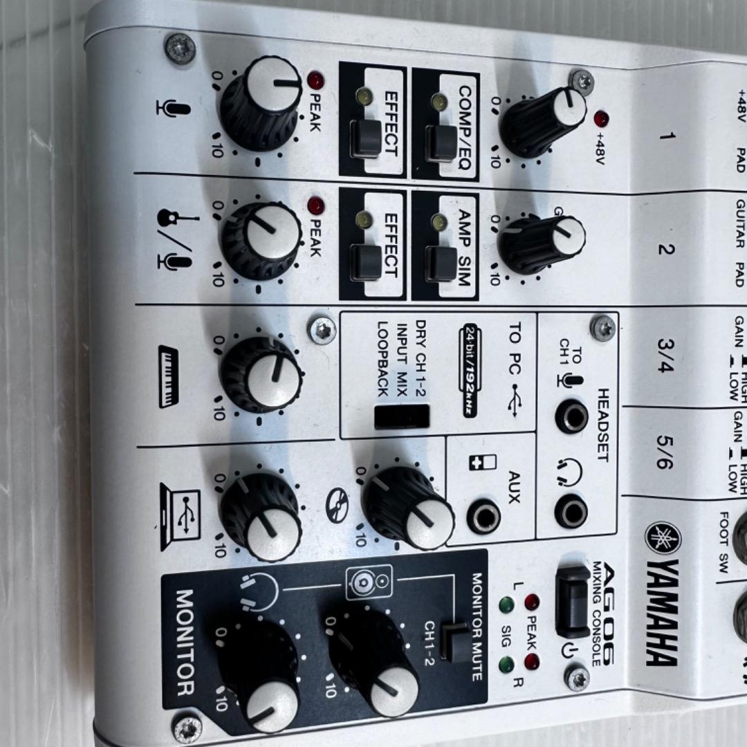 【美品】YAMAHA AG06 オーディオインターフェース 配信 ライブ実況