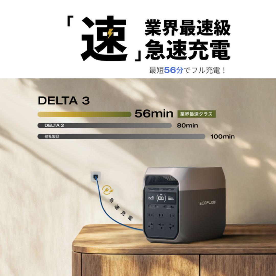 ポータブル電源 EcoFlow DELTA 3 エコフロー デルタ3