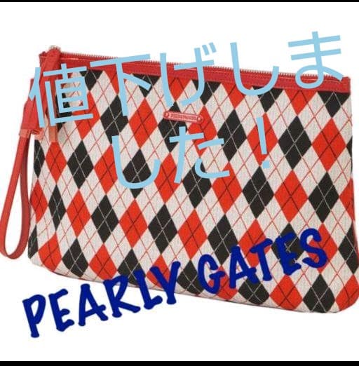 PEARLY GATES  クラッチバックレッド