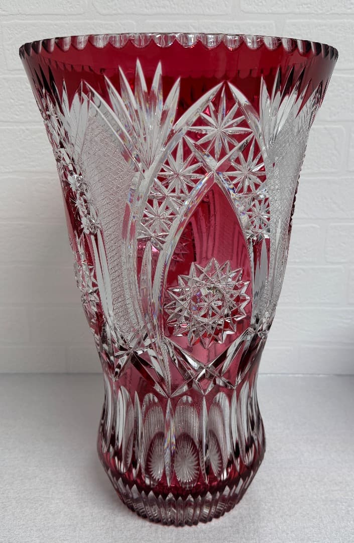 M*A様 ボヘミアンクリスタルの大型花瓶
