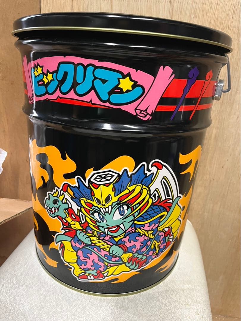 ビックリマン キャラクターバケツ ブラック 当時物 新品未使用