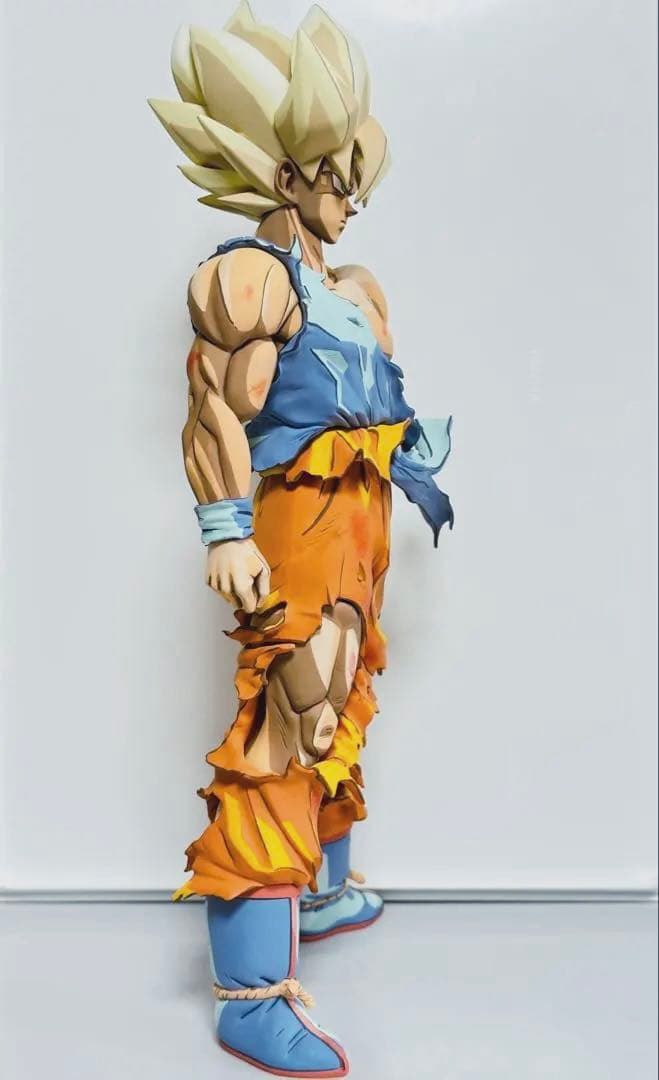 ドラゴンボールフィギュア 伝説の超サイヤ人 孫悟空 リペイント 二次元彩色 2D