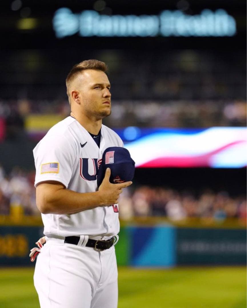 WBC 2023 アメリカ代表 マイクトラウトTシャツ S