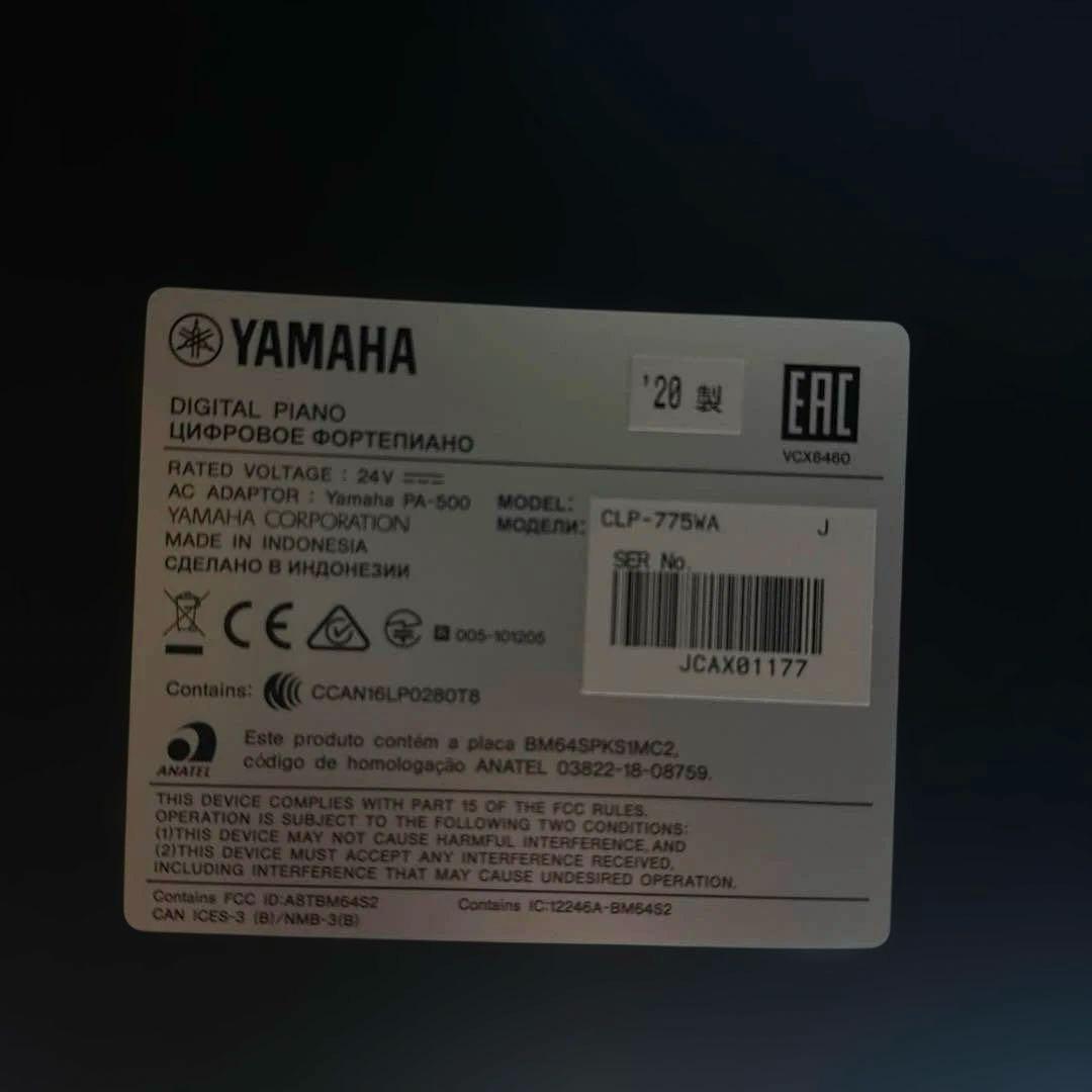 TYAMAHA Clavinova クラビノーバ CLP775WA