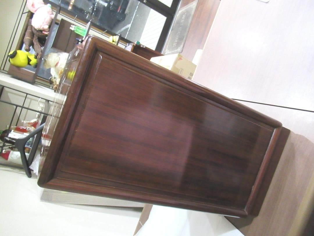 螺鈿家具 　螺鈿細工　 唐木 　花梨 　葡萄柄 　５段　引き出し小箪笥　収納棚