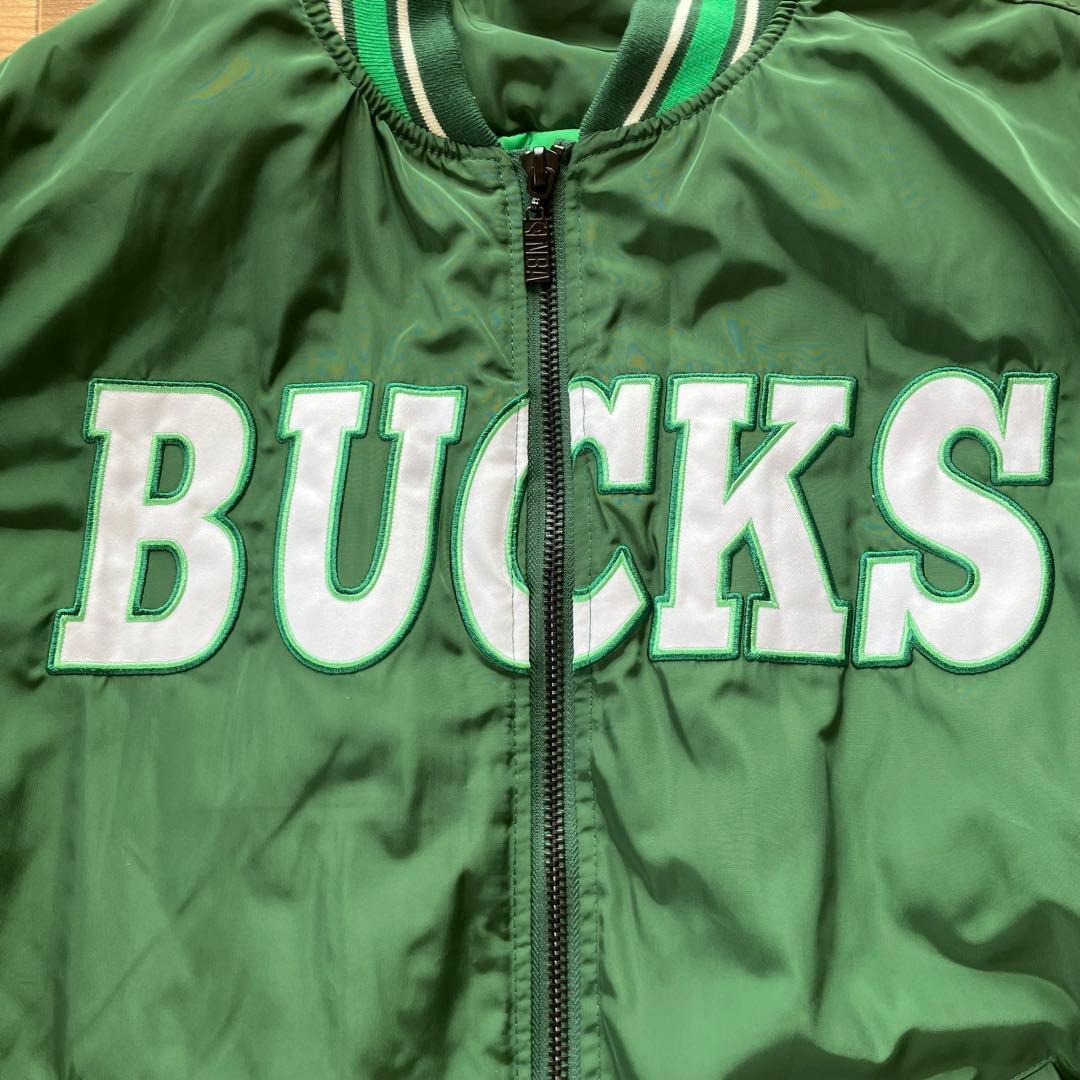 NBA ミルウォーキー・バックス　BUCKS　スタジャン　アウター　ジャンバー