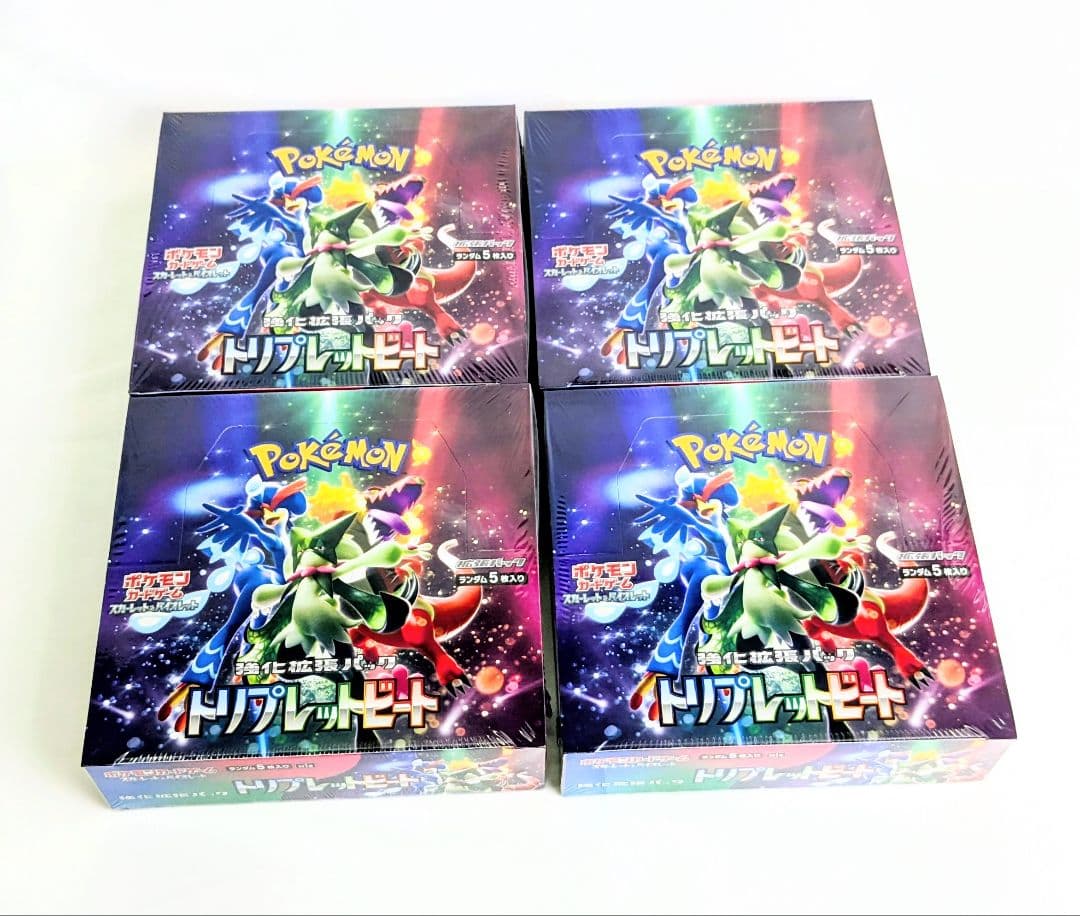 ラスト/新品 ポケモンカードゲーム トリプレットビート　4BOX シュリンク付き