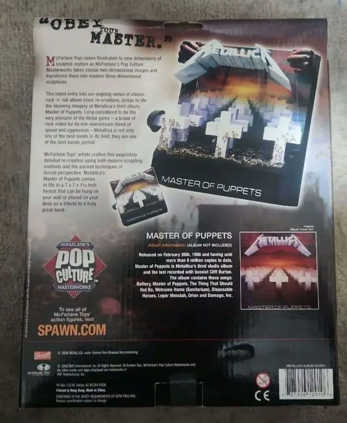 未開封　メタリカ　MASTER OF PUPPETS ジャケット