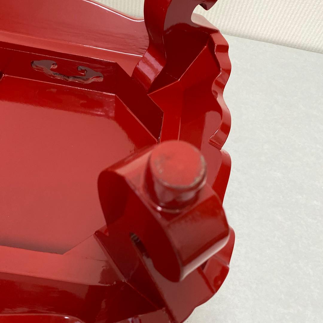 木製どつしりとした台　赤大　黒小未使用