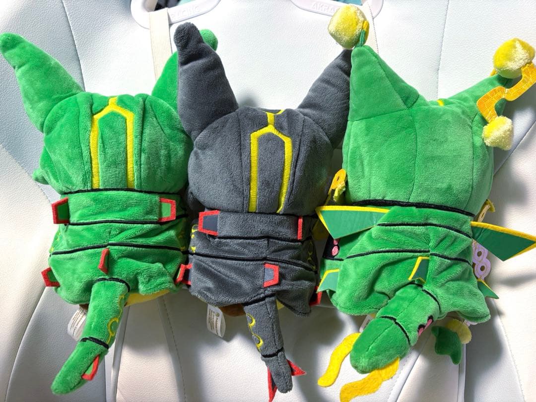 3種セット レックウザのポンチョを着たピカチュウ ポケモンぬいぐるみ