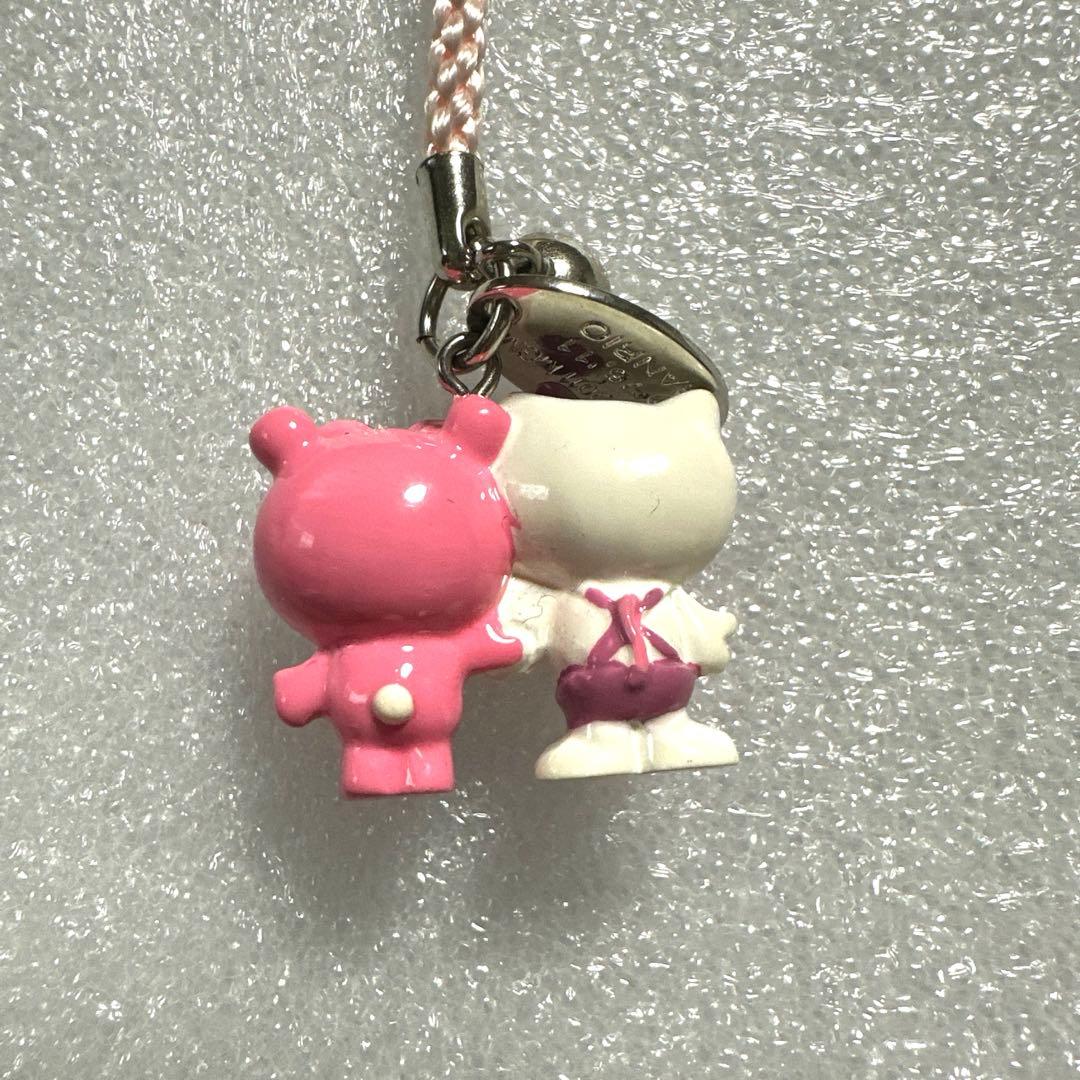 USJ限定　ピンクパンサーとキティのキャラクター ストラップ　レア