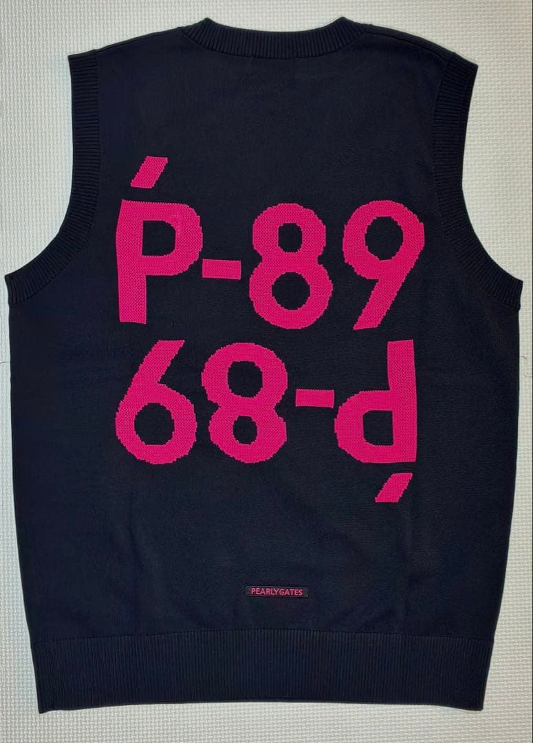 パーリーゲイツ 光栓50ポリエステルニットベスト（BLACK／5）