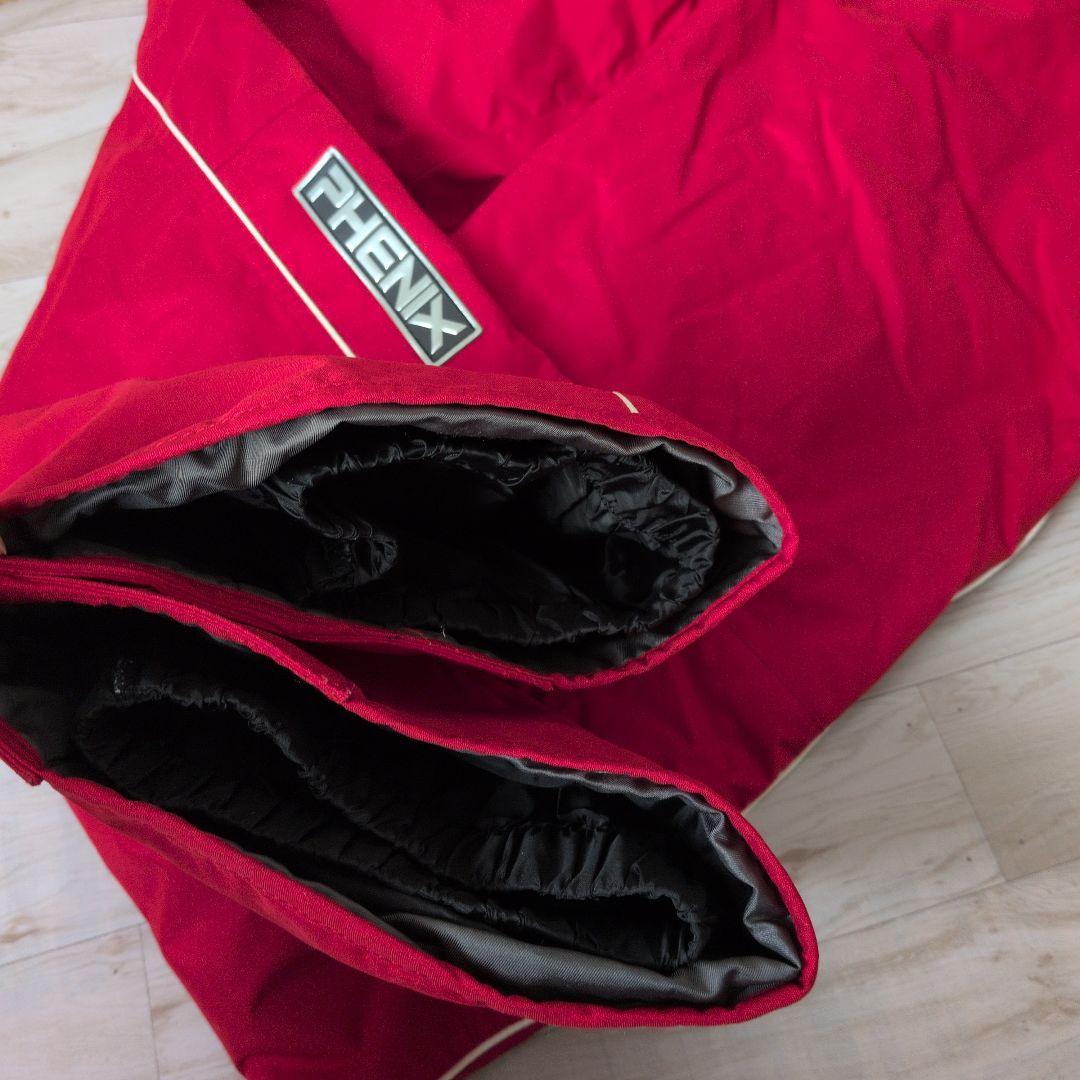 【美品】L9 PHENIX スキーウェア 上下セット MEN'S L 赤/白