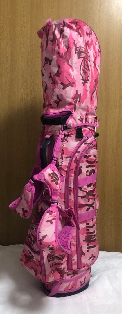 希少 TMT CLASSIC キャディバッグ ゴルフバッグ スタンド付 迷彩柄