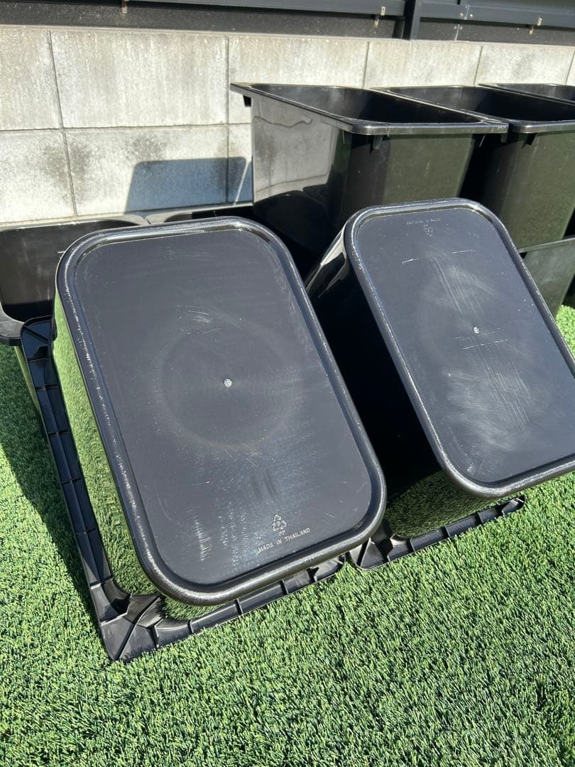 いぶきオリジナル　メダカ飼育舟18Ｌ黒１０個セット