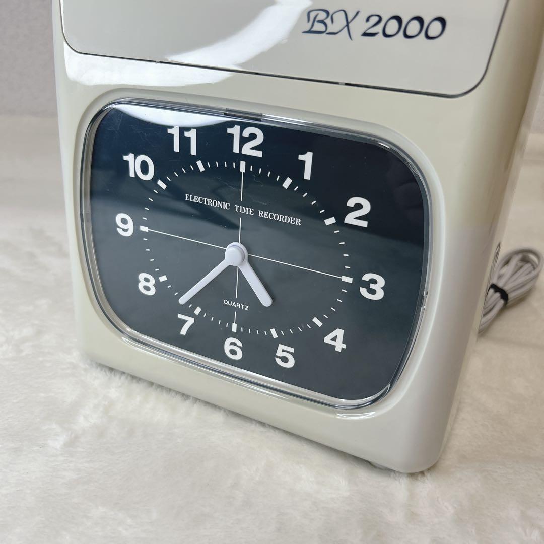 ✨付属品あり✨AMANOタイムカード タイムレコーダー ホワイト BX2000