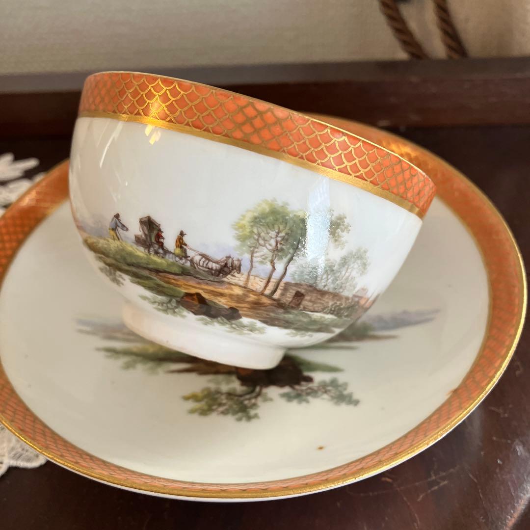 アンティークマイセン マルコリーニ期　ミニアチュールのCS