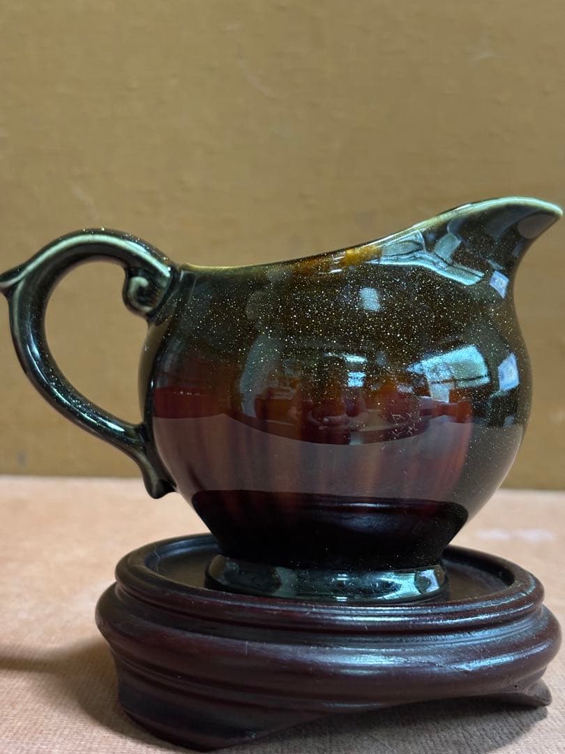 中国福来金運沈純金釉茶器揃　年間限定注門品