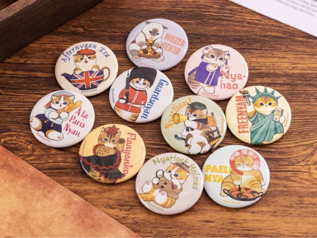 新品未開封★もふもふジャーニー ★ガチャ★缶バッジ★チャーム全23種コンプリート