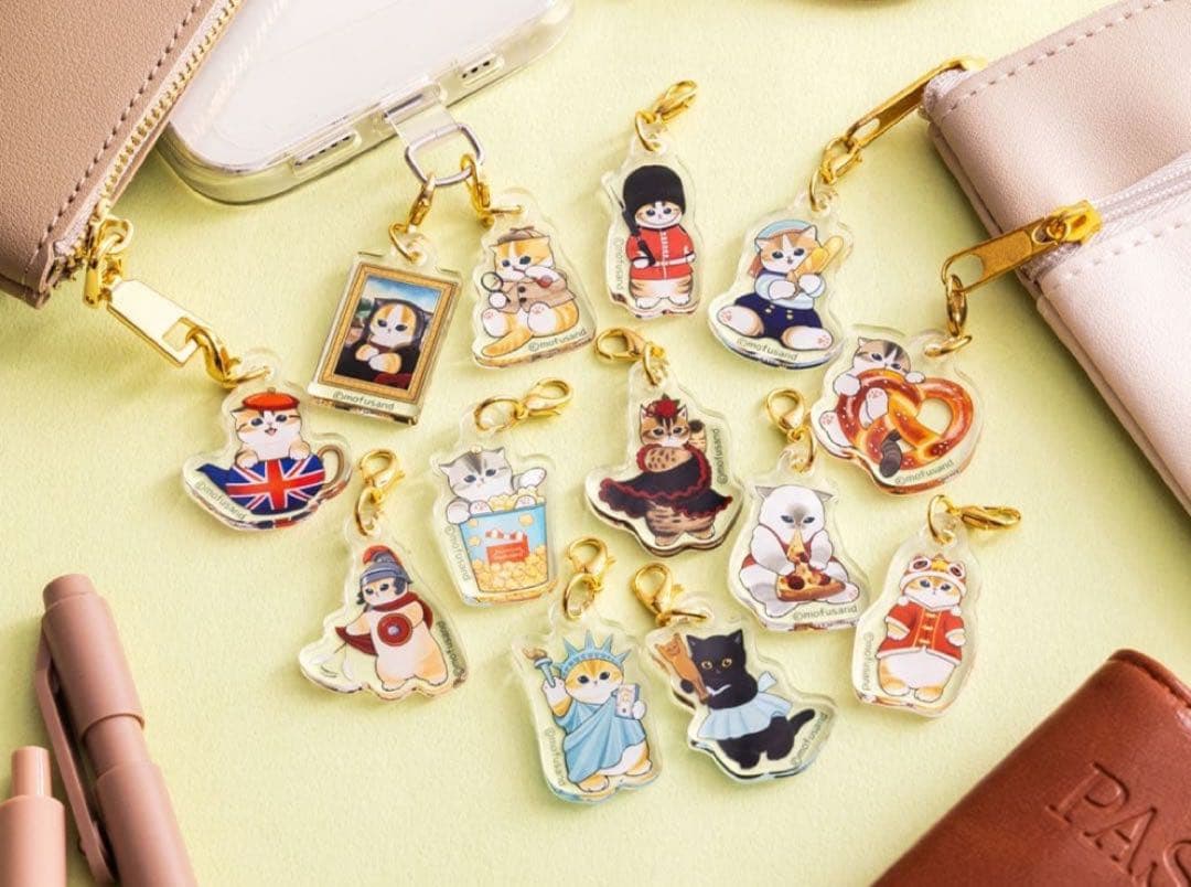 新品未開封★もふもふジャーニー ★ガチャ★缶バッジ★チャーム全23種コンプリート