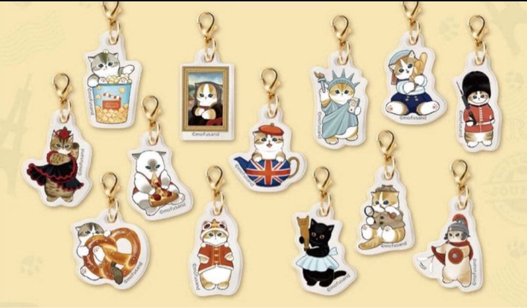 新品未開封★もふもふジャーニー ★ガチャ★缶バッジ★チャーム全23種コンプリート