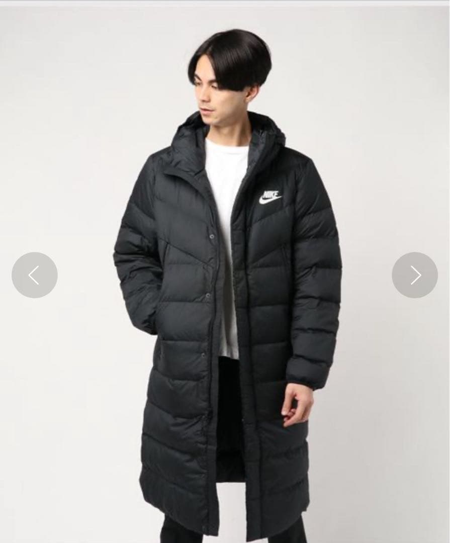 NIKE ナイキ ウインドランナー ダウン ベンチコート 黒 M