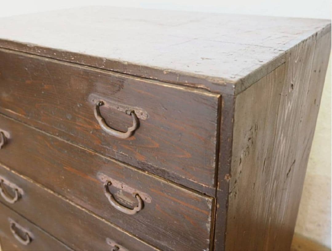 1020 アンティーク　小箪笥　和タンス　収納棚　チェスト　引き出し　レトロ