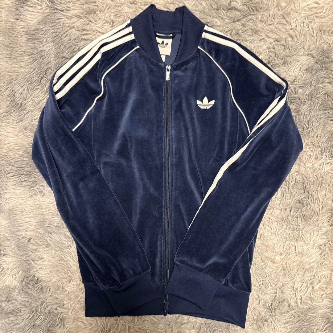 アディダス SST アディカラー ベロア トラックトップ トラックジャケット